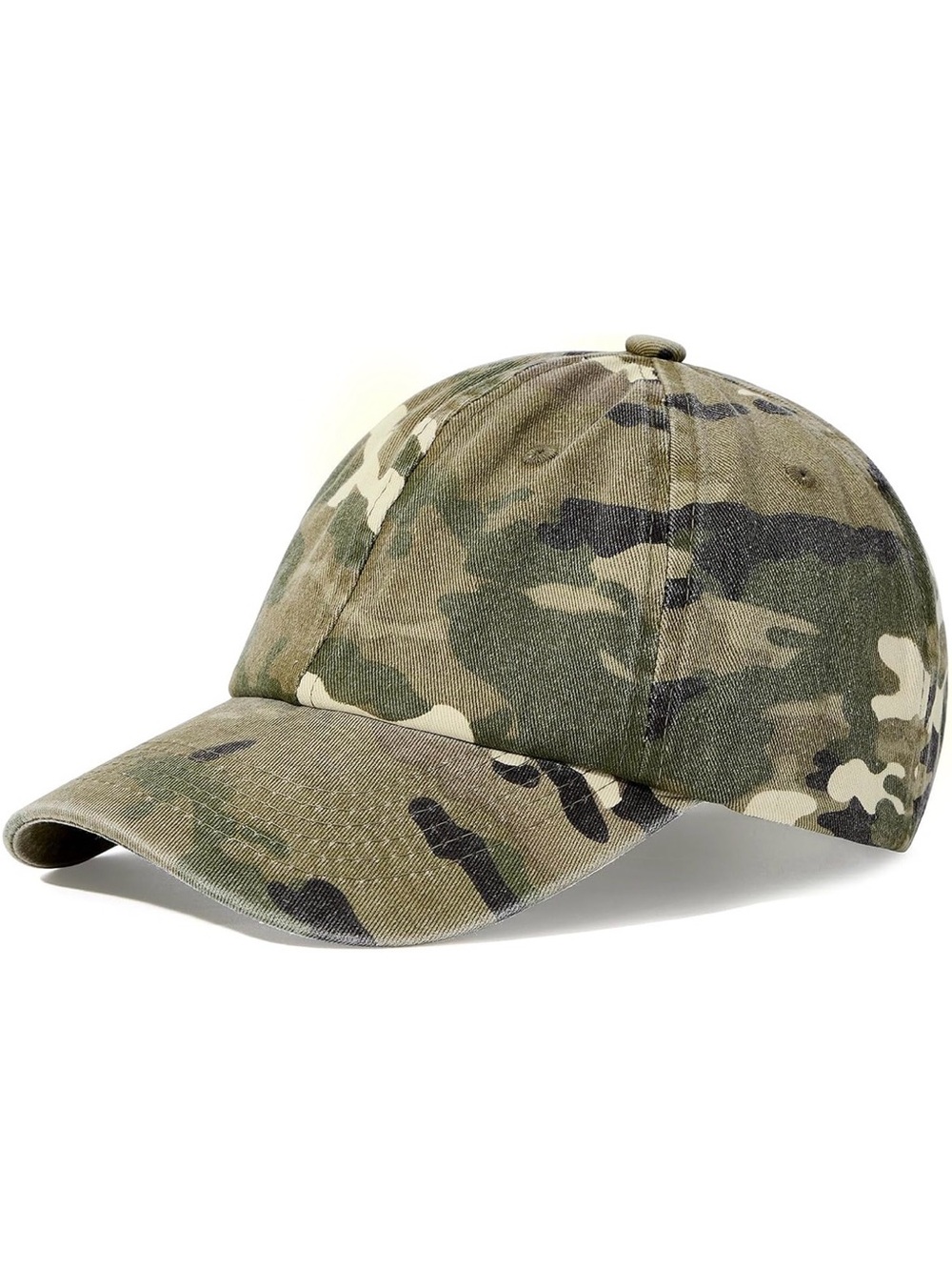 Camouflage Dad Hat Camo Baseball Cap Adjustable Cotton One Size